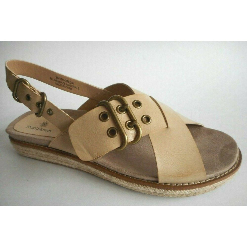 NEW RUFF HEWN Comfort Cushioned Fisherman Sling back Sandal Shoes